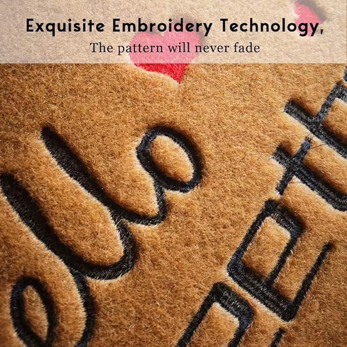 Coir Door Mat Outside Entrance, Speak Friend and Enter Funny Doormat, - Image 4