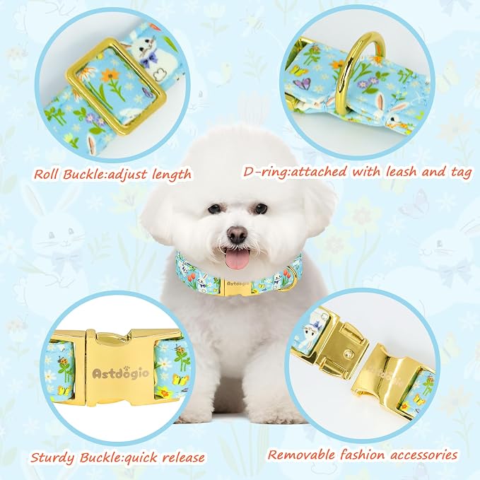 Easter Dog Collar for Small Dogs, Easter & Spring Theme Small Dog Collar - Image 4