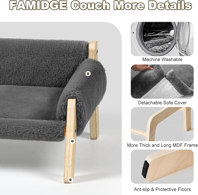 Elevated Cat Couch Bed for Indoor Cats - Image 6