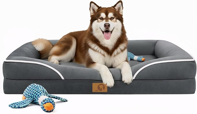 HOMEMATE Dog Bed for Extra Large Dog: 48x35 inch Orthopedic Large Dogs Bed XXL by Homemate