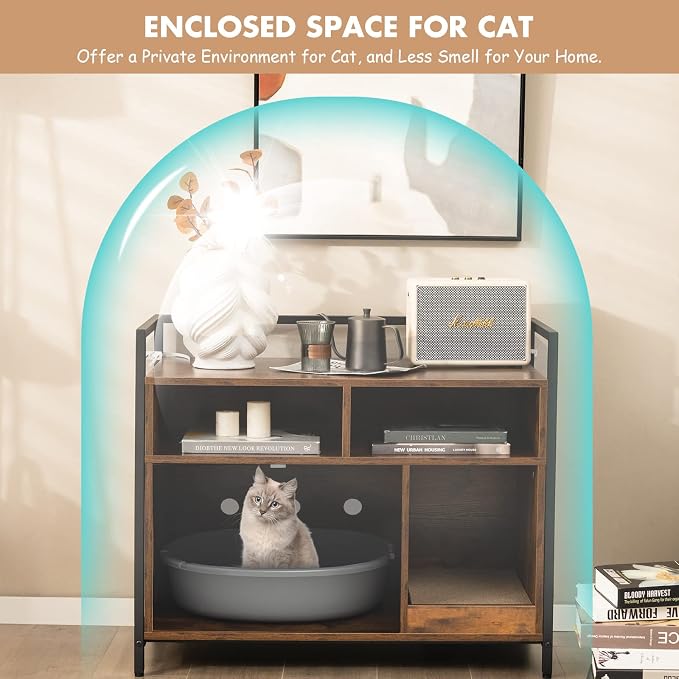 Giantex Cat Litter Box Enclosure - Image 7