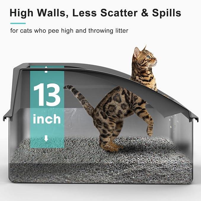 Stainless Steel Litter Box | XXL Deepened 8" Design Enclosed Box - Image 2