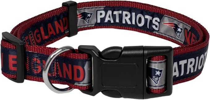 NFL PET Collar New England Patriots Dog Collar, Large Football Team Collar - Image 2