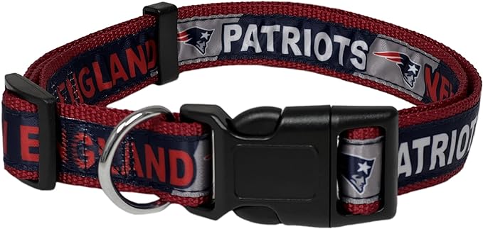 NFL PET Collar New England Patriots Dog Collar, Medium Football Team Collar - Image 2