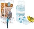 Rypet No Mess Bird Water Feeder Dispenser Set Automatic Bird Feeder Transparent by RYPET