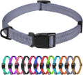 TagME Reflective Nylon Dog Collars, Adjustable Classic Pet Collar by TagME