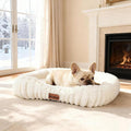 Cute Washable Dog Bed for Small Medium Dogs, Orthopedic Plush Rectangle by Unknown