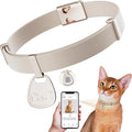 Cat Collar with QR Code Name Tag, Breakaway Kitten Collar by typecase