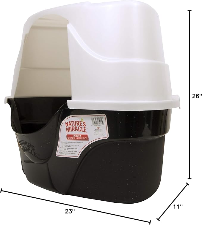 Nature's Miracle Advanced Hooded Corner Litter Box - Image 7