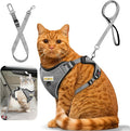 Cat Harness and Leash for Walking, Retractable Cat Harnesses and Leash Set by MingXpets