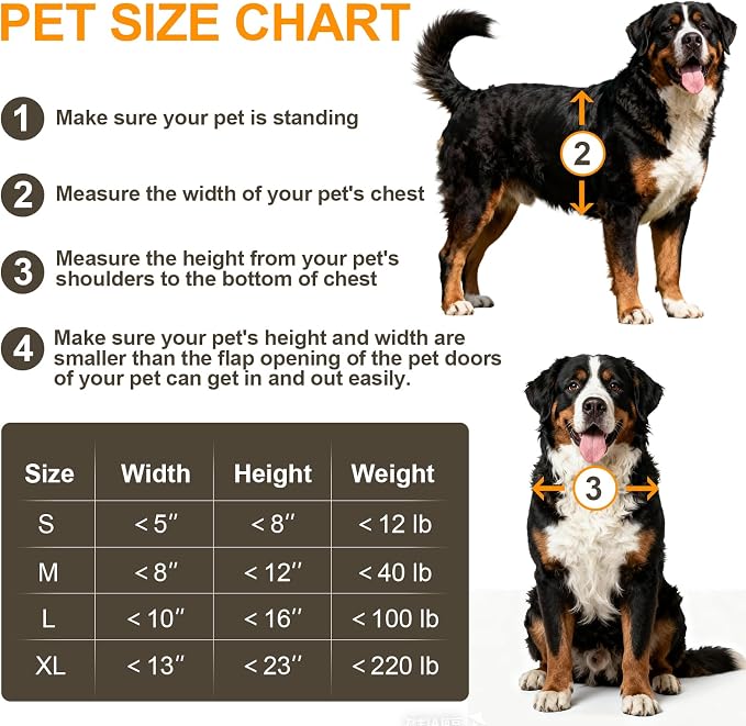 XL Dog Door for Wall, All Aluminum Extra Large Dog Door, Heavy Duty Pet Door - Image 7