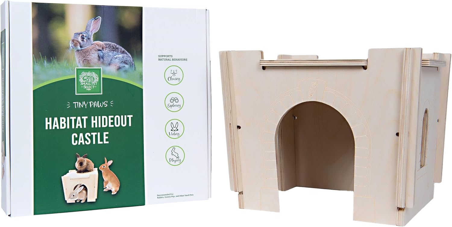 Small Pet Select Habitat Hideout Castle, Medium - GlobalHabitat Supply