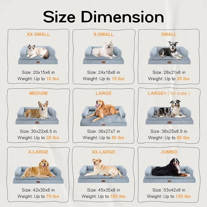 Small Dog Bed Orthopedic Washable Cat Bed Memory Foam Small Couch Sofa Indoor - Image 2