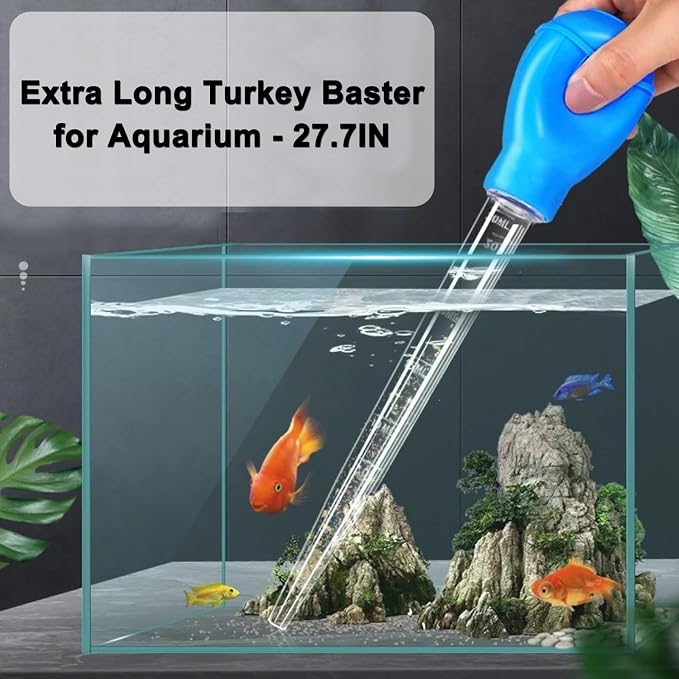 Extra Long Turkey Baster for Aquarium, 27.7 Inch Aquarium Coral Feeder - Image 6