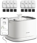 PETLIBRO Upgrade Cat Water Fountain + 8 Packs Filters, Dockstream 2 Smart App by PETLIBRO