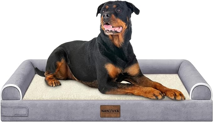 Large Dog Bed Orthopedic Washable: Beds Bolster XXL Bed Big XLarge Dogs Egg by Nanuya