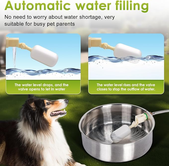 Automatic Dog Water Bowl Dispenser Large Breed Outdoor Pet Water Fountain Pet - Image 2