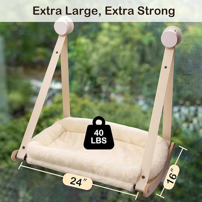 Kilodor Cat Window Perch, Cat Hammock - Image 2