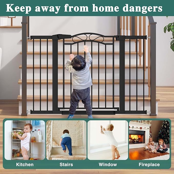 Fairy Baby 76.4"-81.8" Extra Wide Baby Gate - Image 6