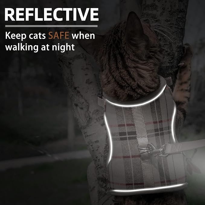 PUPTECK Soft Mesh Cat Vest Harness and Leash Set Puppy Padded Pet Harnesses - Image 5