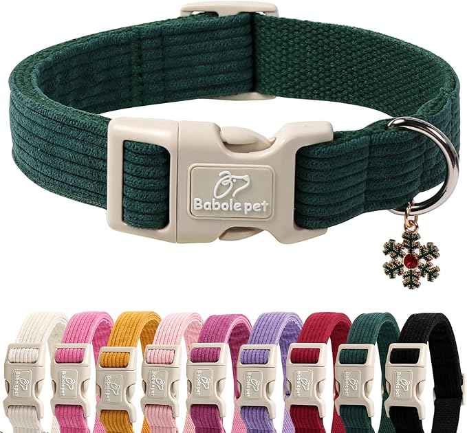 Cute Corduroy Dog Collar