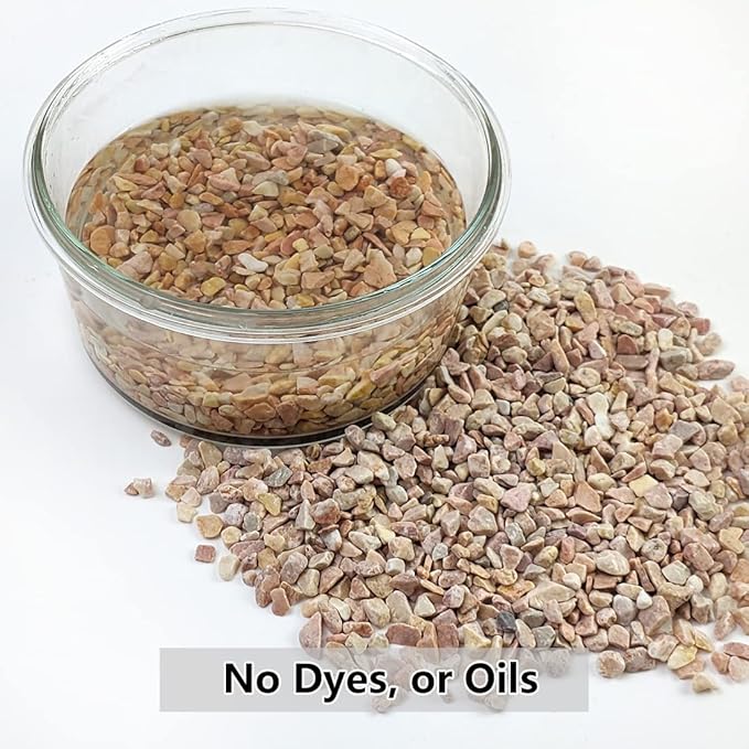 2LB Succulent and Cactus Gravel Pebbles, 1/5 Inch Natural Decorative Polished - Image 3