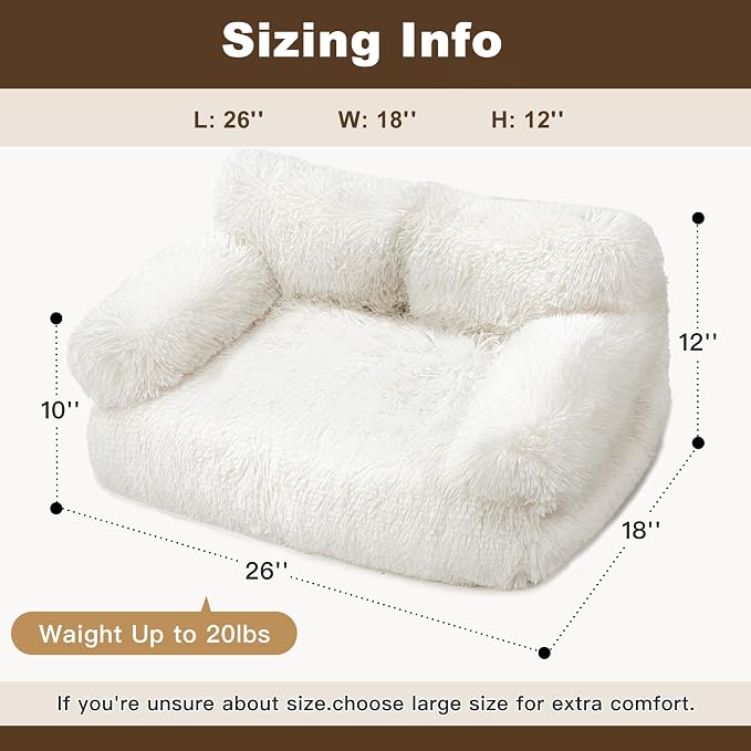 Large Cat Beds for Indoor Cats, Dog Couch Bed, Cute Cat Couch Sofas for Less - Image 3