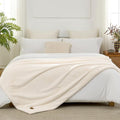 Luxury Faux Fur Throw Blanket Twin, Ultra Soft Waterproof Pet Blanket, Cozy by COZYKISS