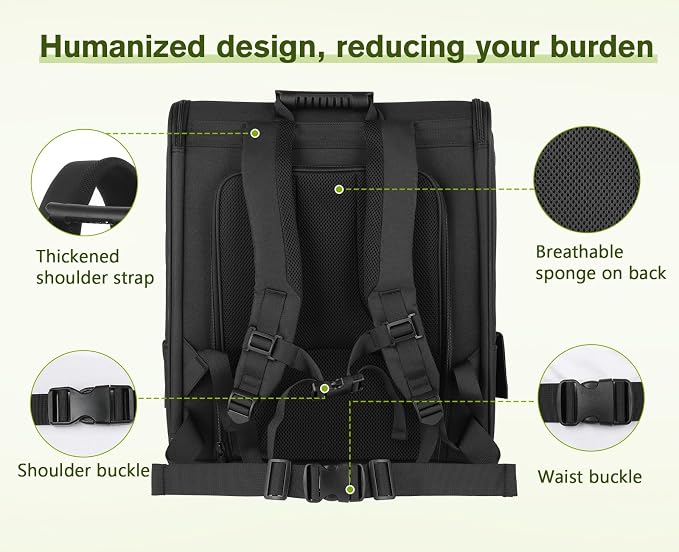 Pecute Cat Backpack Carrier Expandable, Pet Backpack - Image 7