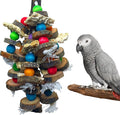 PINVNBY Bird Toys Parrot Toys, Natural Wood Bird Chewing Toys, Parakeet Hanging by PINVNBY