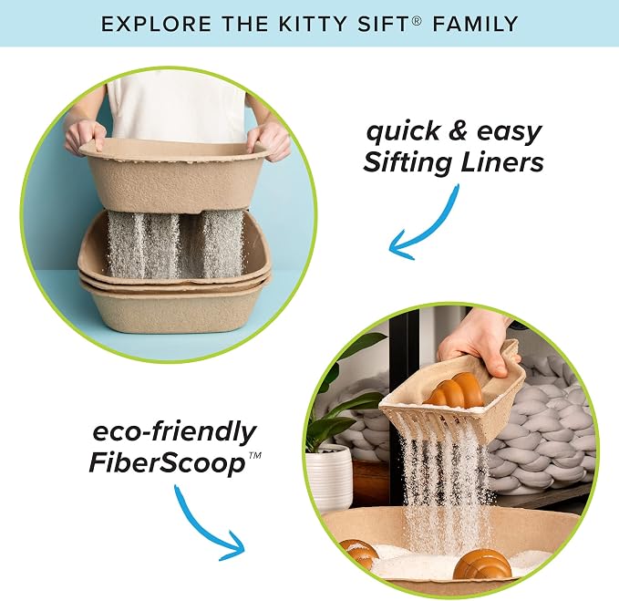 Kitty Sift Disposable Cat Litter Box Large, Durable Portable - Image 11