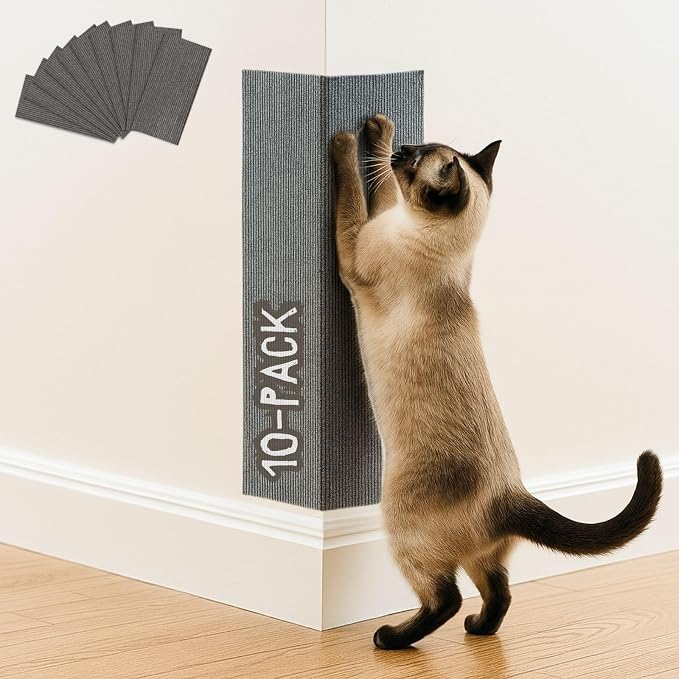 Cat Scratch Mat, 23.6’’ x 11.8’’ Wall Corner Scratcher, Versatile Self-Adhesive by 2ME