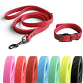 4.2FT Dog Collar and Leash Set, PVC Waterproof Adjustable Odor Proof Pet by Unknown