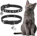 EXPAWLORER Cat Collar for Girl Boy Cats- Adjustable Leather Pet Collar by EXPAWLORER