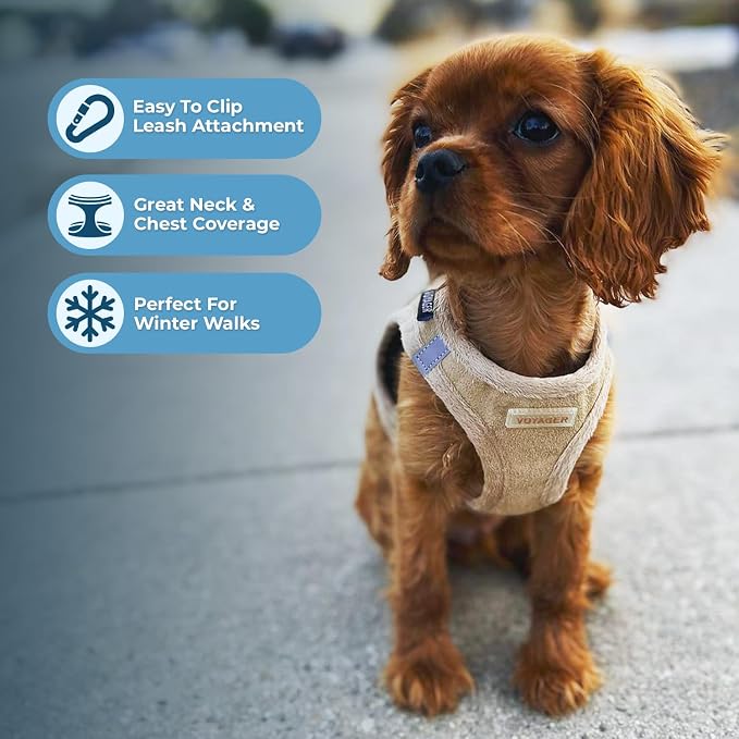 Voyager Step-In Plush Dog Harness – Soft Plush, Step In Vest Harness - Image 5
