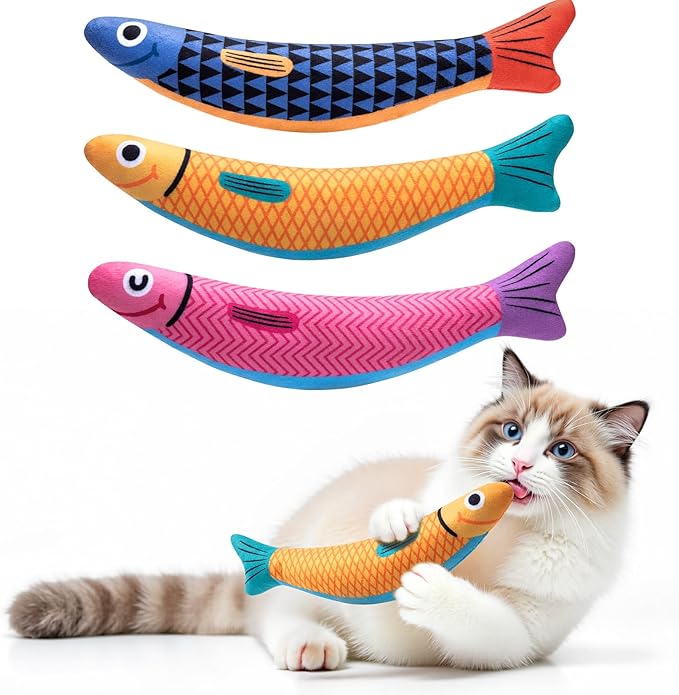 Interactive Cat Toys with Soft Chew Kicker Cat Toys by HappypetschoosePetBusy