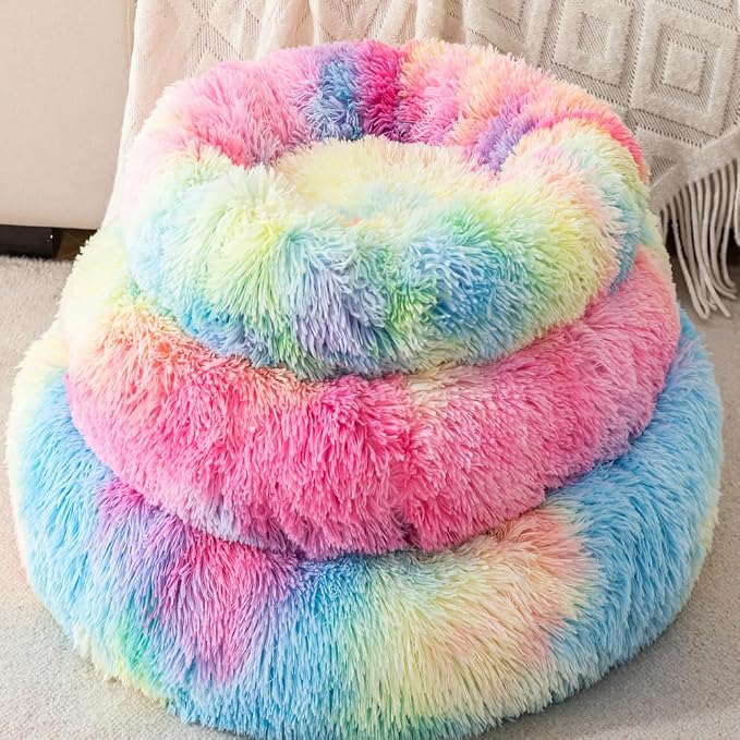 Small Cat Bed Nest Bed Dog Bed Round Bed Donut Rabbit Bed Pet Bed Small Kitten - Image 6