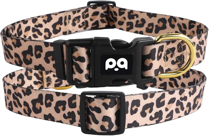 QQPETS Adjustable Soft Dog Collar: Print Flower Pink Multicolor Cute Patterns - Image 7