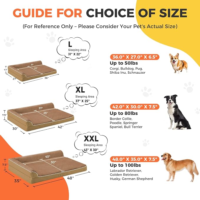 Dog Bed Large Sized Dogs, XXL Orthopedic Dog Bed - Image 4