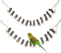 BNOSDM Birds Rope Ladder Toy 2Pcs Wooden Bird Hanging Ladders Pet Climbing by BNOSDM