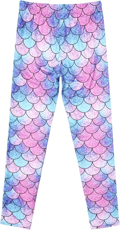 Girl Unicorn Leggings Kid Rainbow Print Legging Tights Trousers Slim Long Pants - Image 2