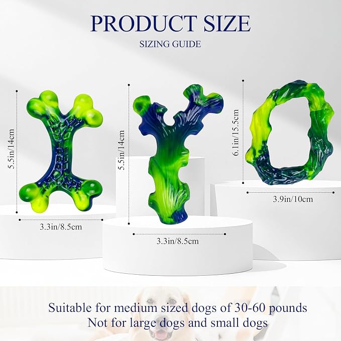 6-Pack Indestructible Dog Toys for Large Breed: Dog Toys for Aggressive Chewers - Image 4