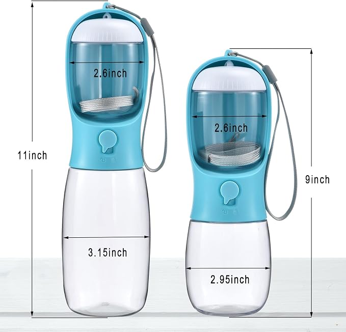 Dog Water Bottle with Food Container, Travel Puppy Water Bowl, Portable Pet - Image 3