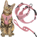 Voyager Escape-Proof Step-in Lock Cat Harness & 5ft Neoprene-Handle Leash Set by BestPetSuppliesLLC