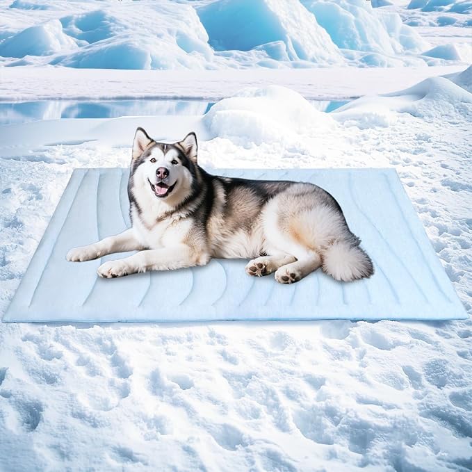 BECEMURU Dog Cooling Mat in Summer & Plush Warm Blanket in Winter, 2-Sided by BECEMURU