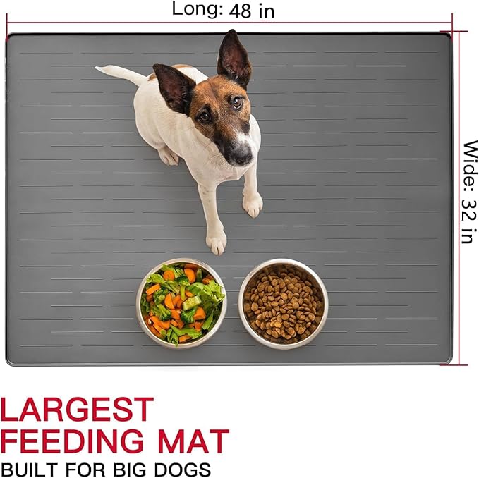 XXXL Pet Food Mat, Nonslip Pet Feeding Mats - Image 2