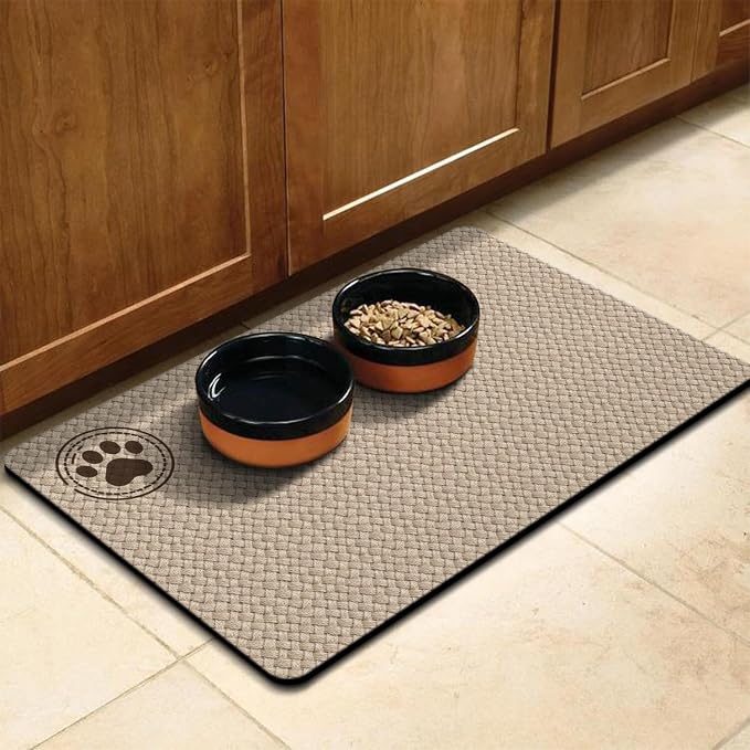 Pet Feeding Mat for Floors Waterproof Dog Mat for Food and Water Absorbent - Image 8