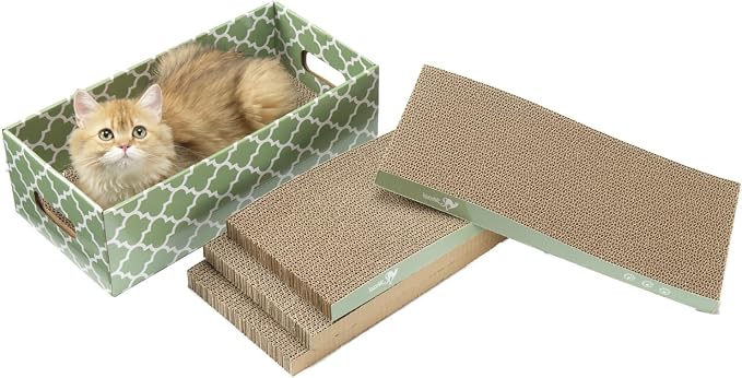 MECOOL Cat Scratching Board，5PC Cat Scratch Pad by MECOOL