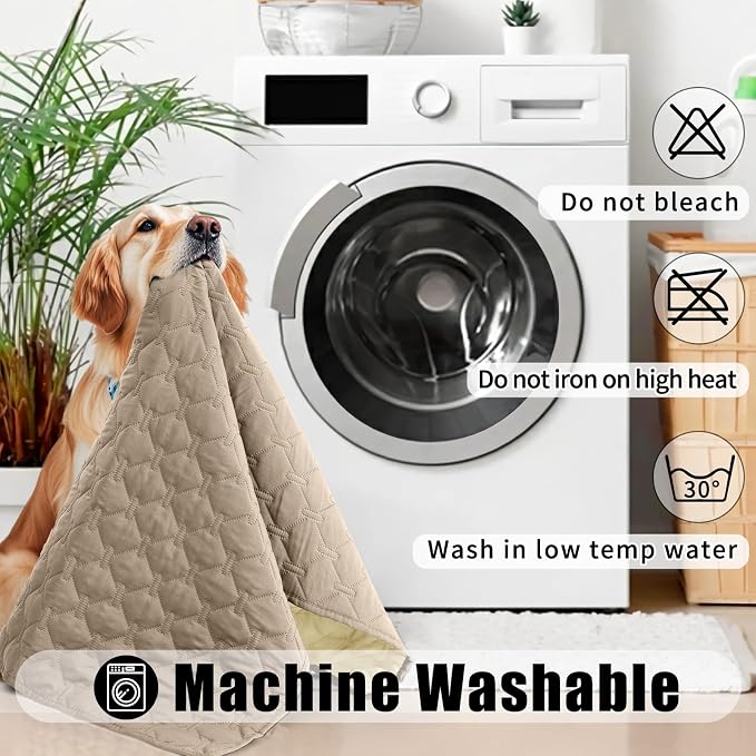 Smiry Waterproof Dog Bed Cover Blanket, Soft Reversible Pet Blanket, Washable - Image 8