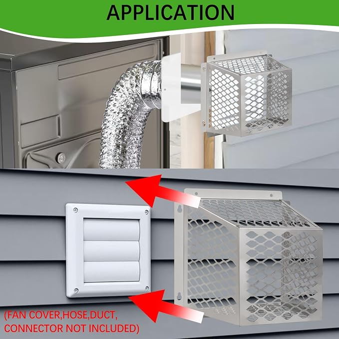 Dryer Vent Bird Guard, Dryer Vent Cover Guard - Image 5